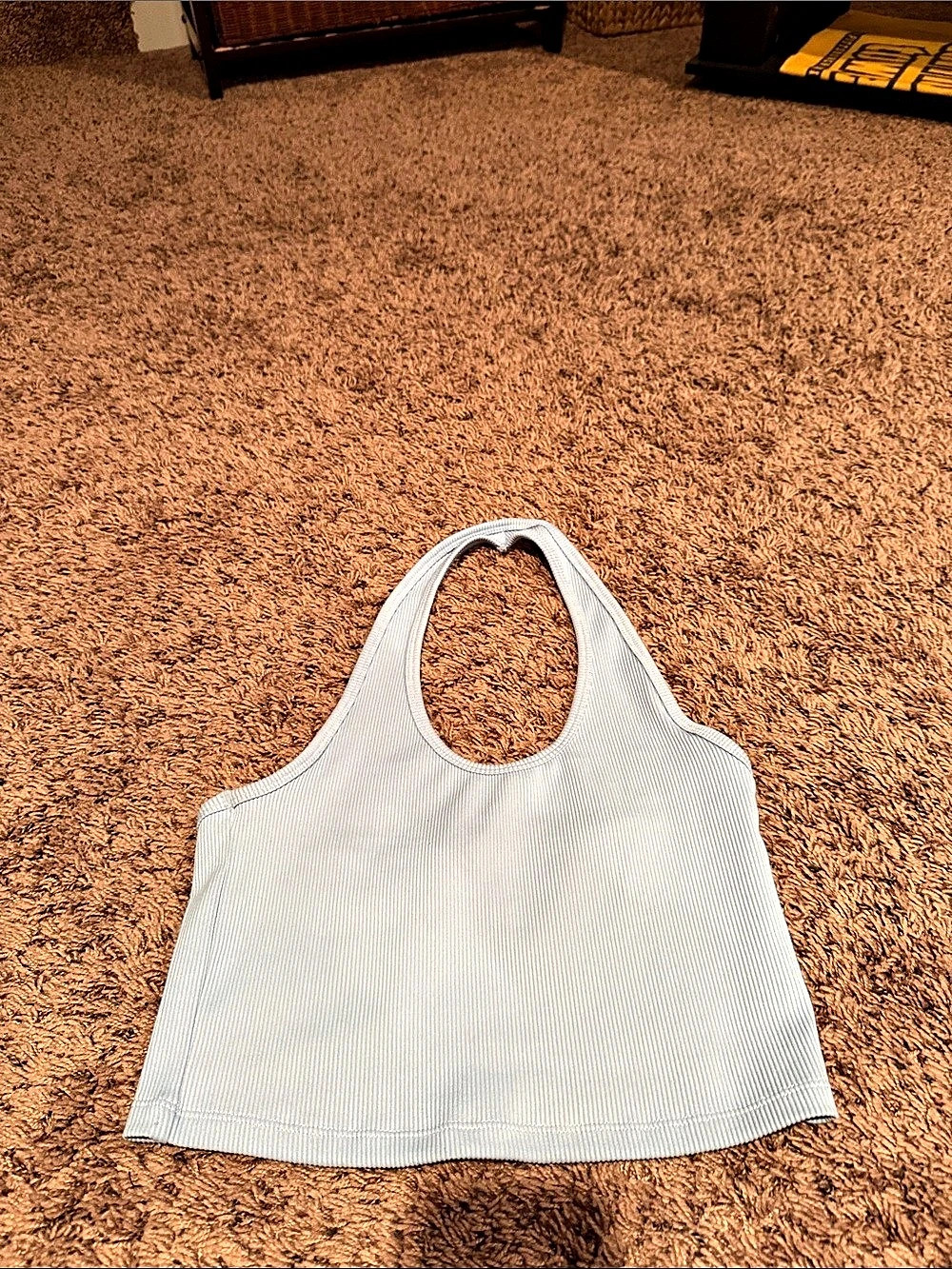 Garage Ribbed Crop Tank Top in White Size Medium Like New